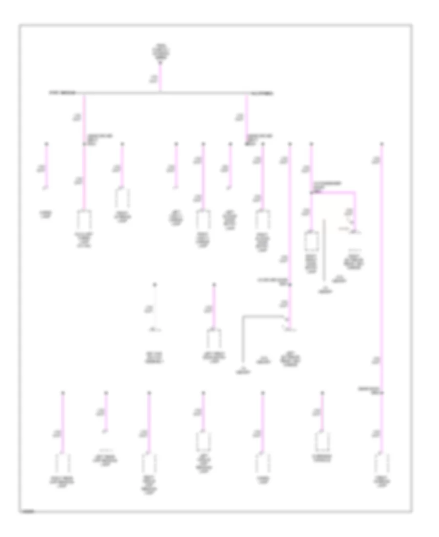 Power Distribution Wiring Diagram 6 of 6 for Ford Windstar SEL 2002