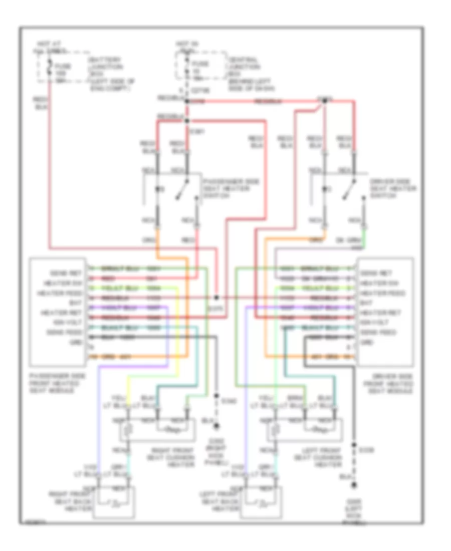 Heated Seats Wiring Diagram for Ford Windstar SEL 2002