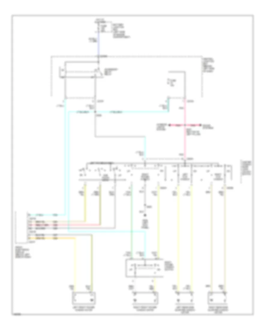 Power Window Wiring Diagram for Ford Windstar SEL 2002