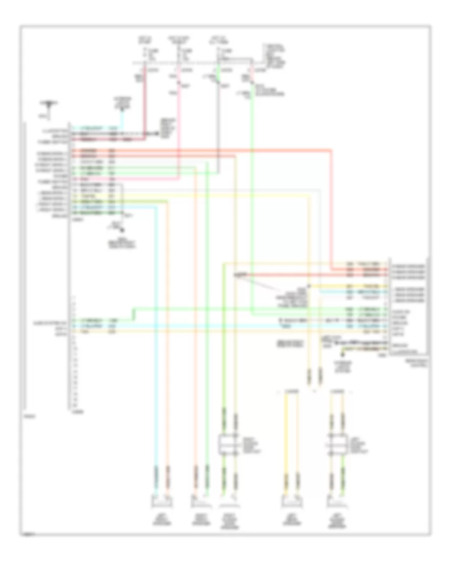 Radio Wiring Diagram with Rear Controls for Ford Windstar SEL 2002