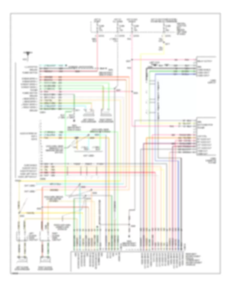 Rear Seat Entertainment Wiring Diagram for Ford Windstar SEL 2002