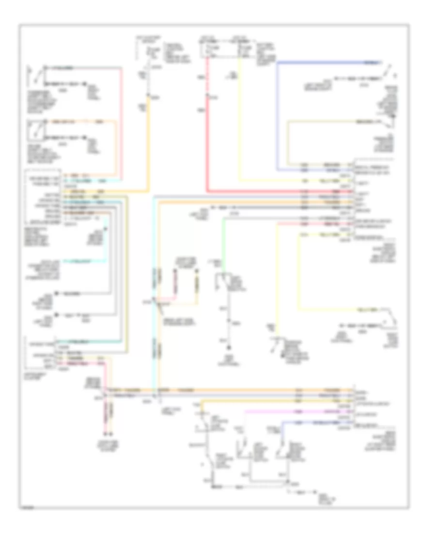 Warning System Wiring Diagrams for Ford Windstar SEL 2002