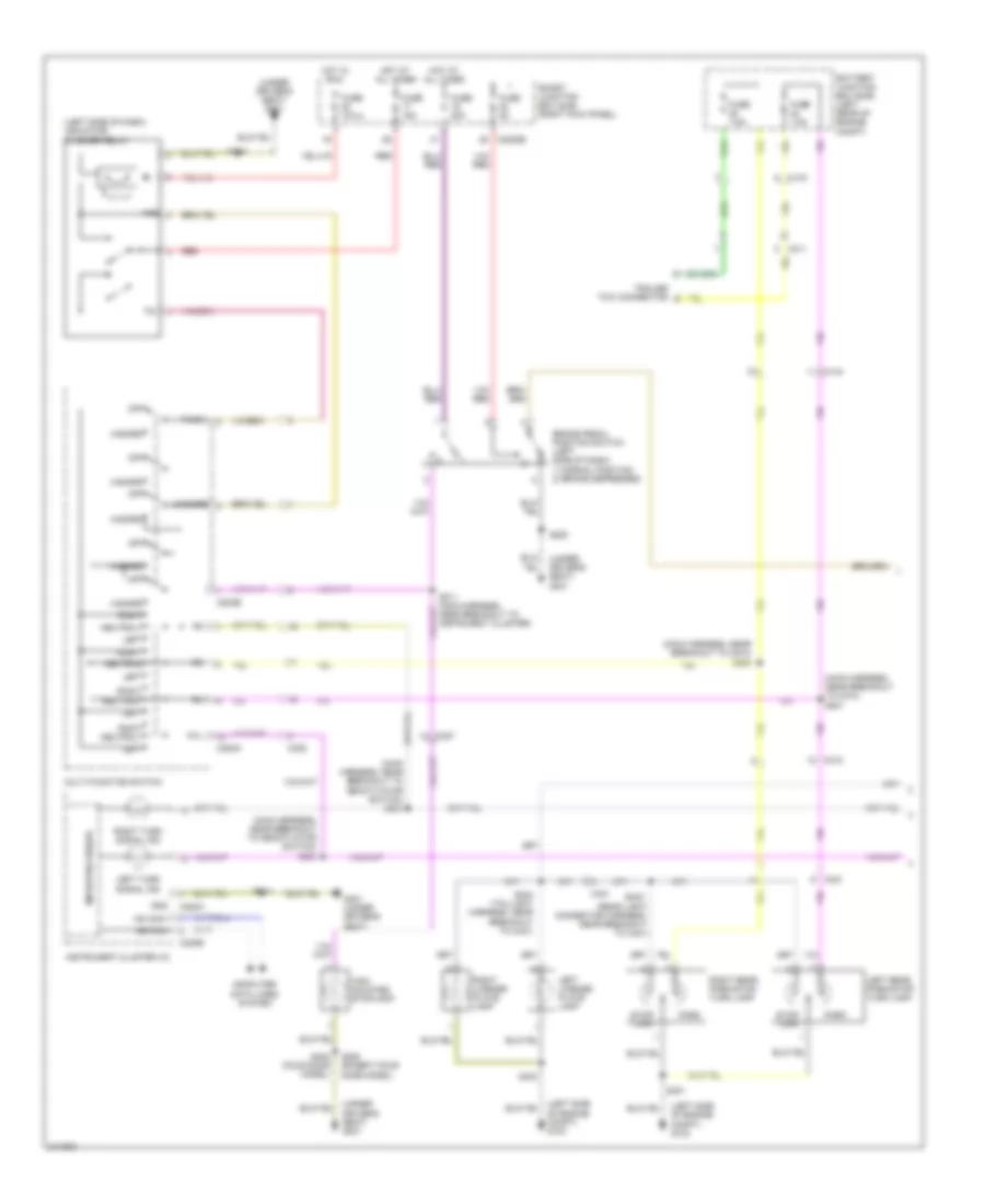 Exterior Lamps Wiring Diagram (1 of 2) for Ford Ranger 2011
