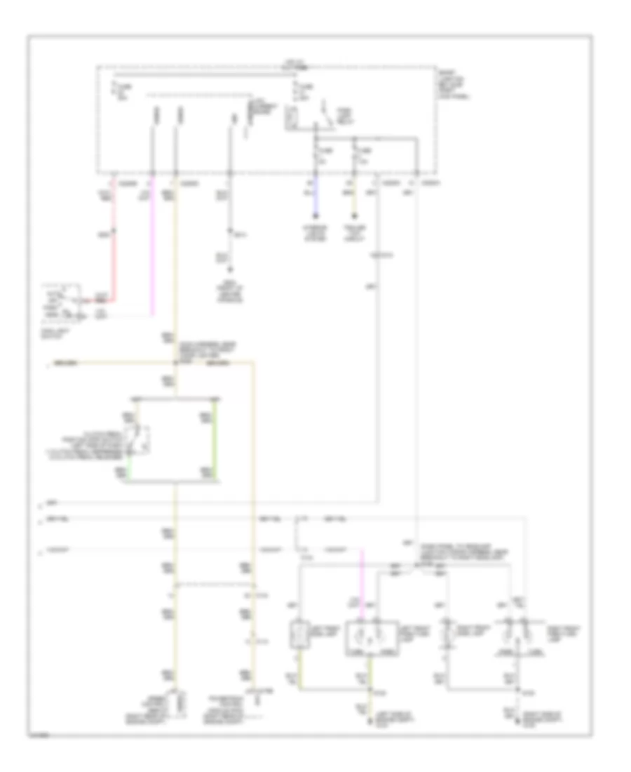 Exterior Lamps Wiring Diagram 2 of 2 for Ford Ranger 2011