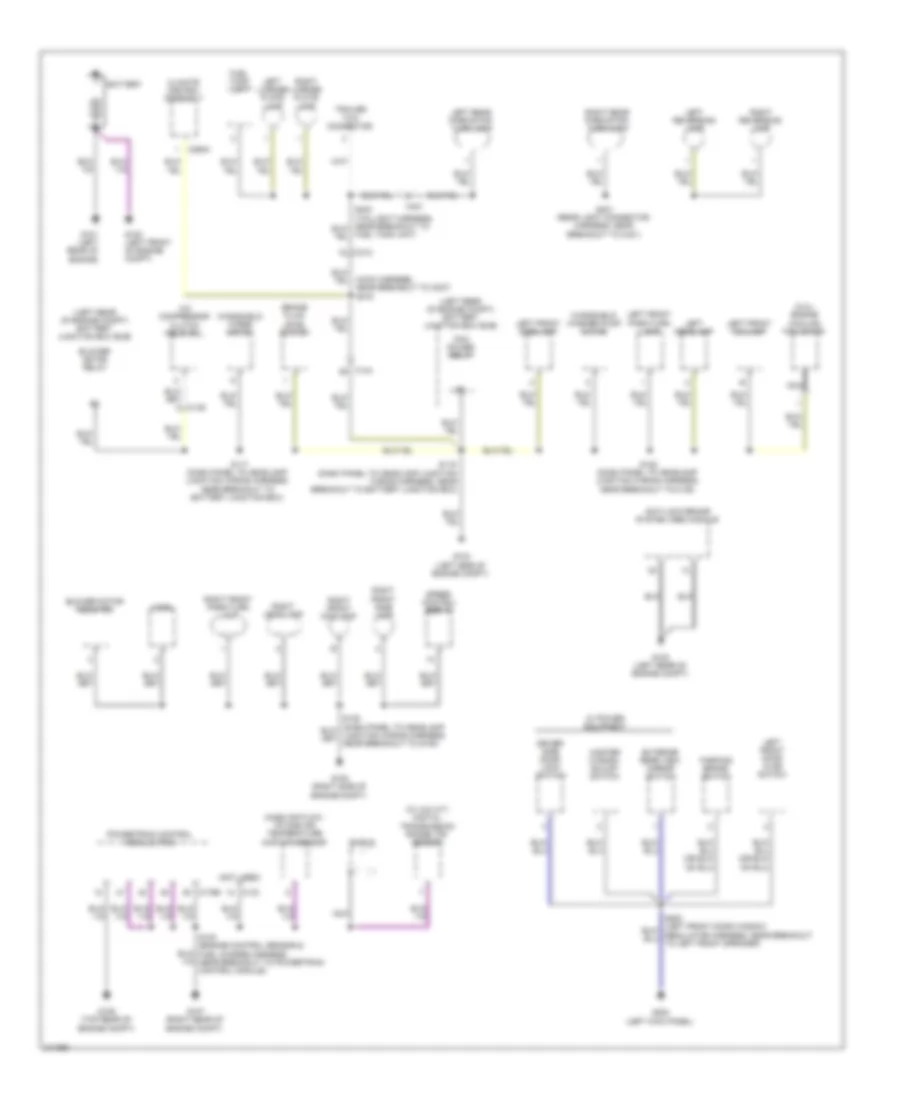 Ground Distribution Wiring Diagram 1 of 2 for Ford Ranger 2011