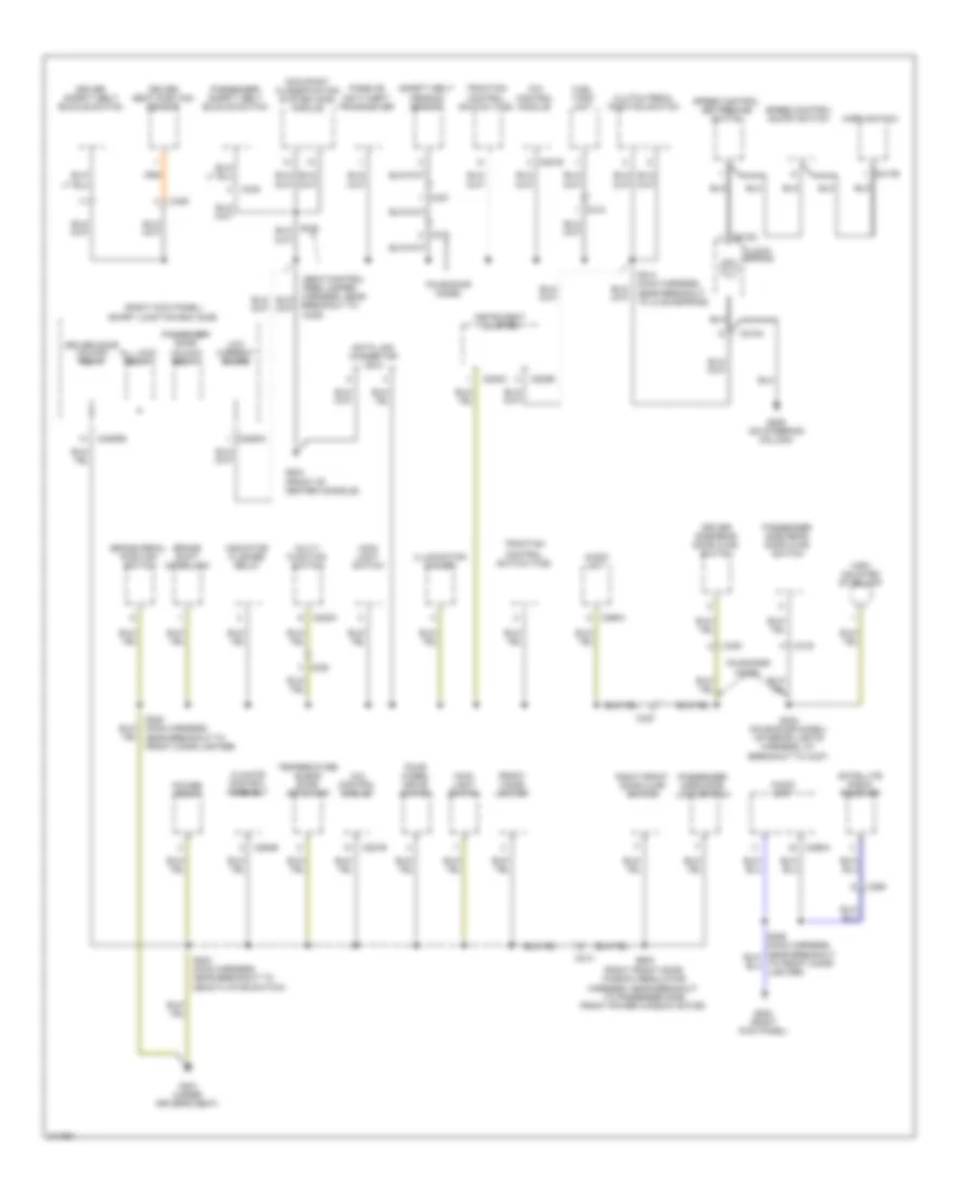 Ground Distribution Wiring Diagram 2 of 2 for Ford Ranger 2011