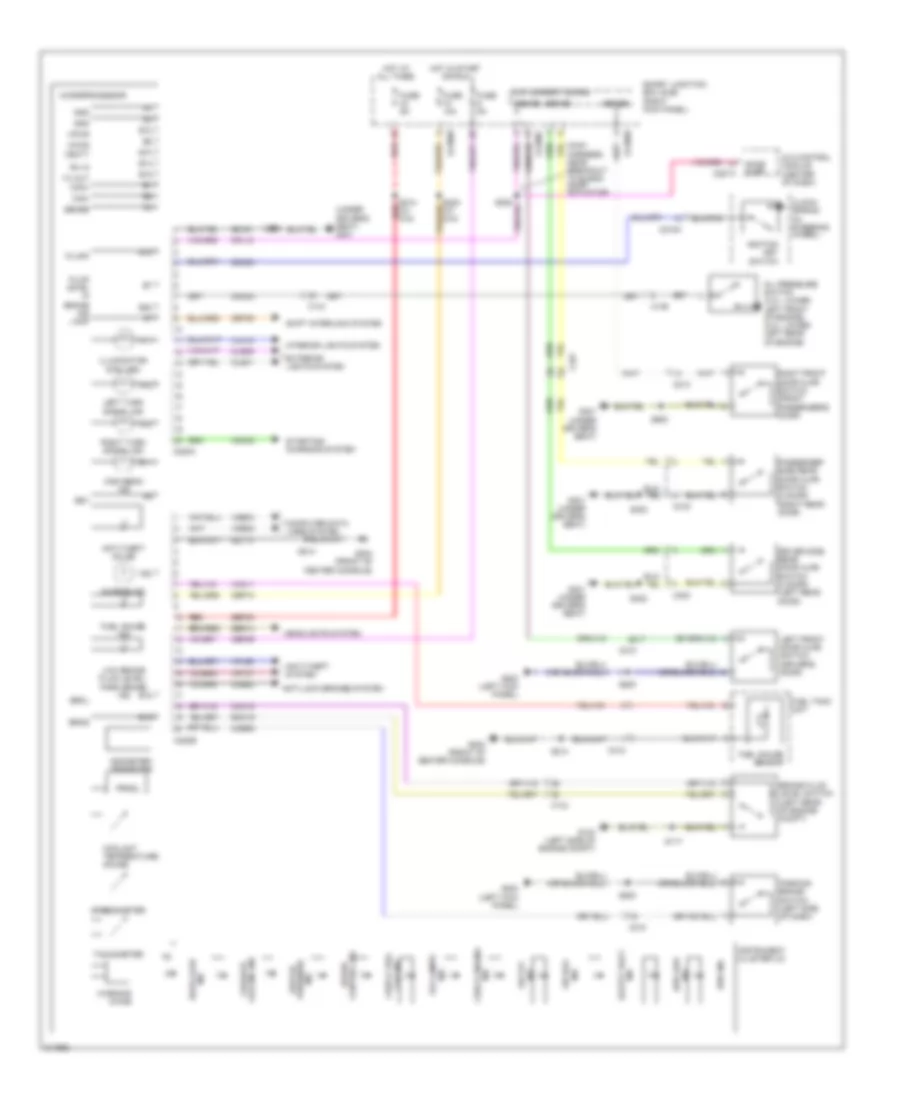 Instrument Cluster Wiring Diagram for Ford Ranger 2011