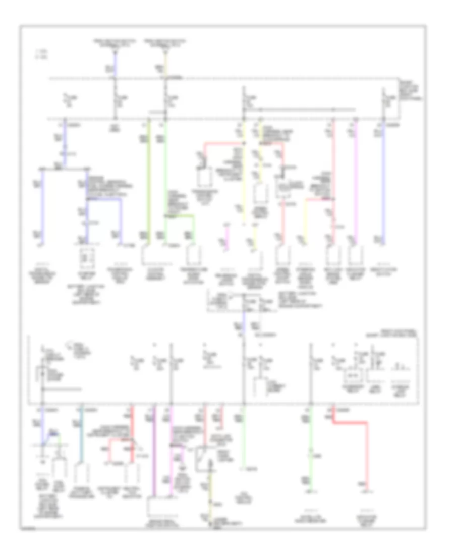 Power Distribution Wiring Diagram 2 of 2 for Ford Ranger 2011