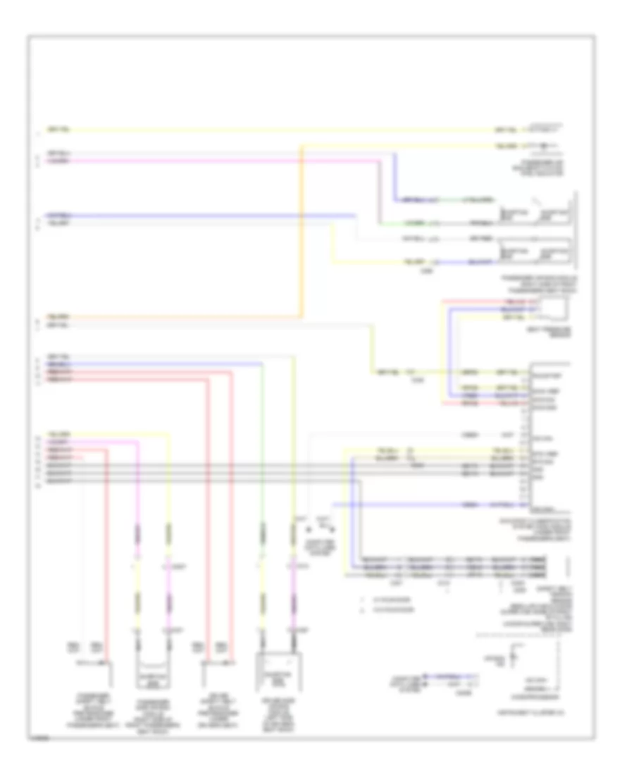 Supplemental Restraints Wiring Diagram (2 of 2) for Ford Ranger 2011