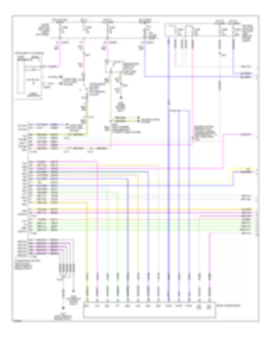 4.0L, AT Wiring Diagram (1 of 2) for Ford Ranger 2011