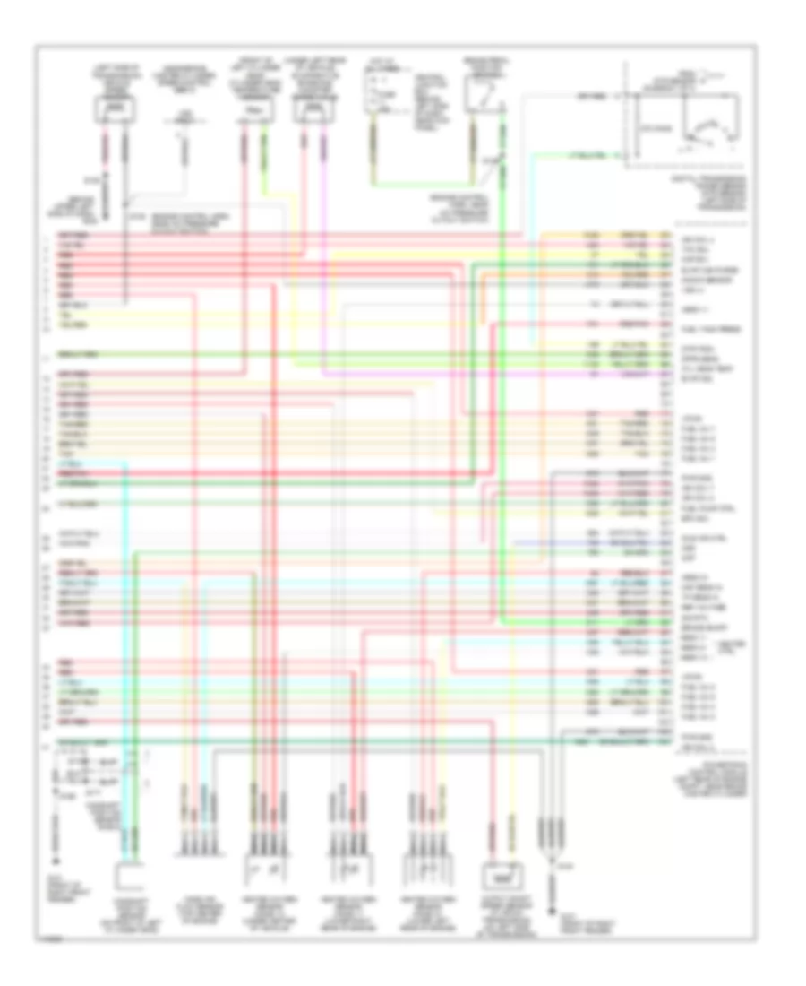 5.4L, Engine Performance Wiring Diagram (4 of 4) for Ford Cutaway E350 Super Duty 1999