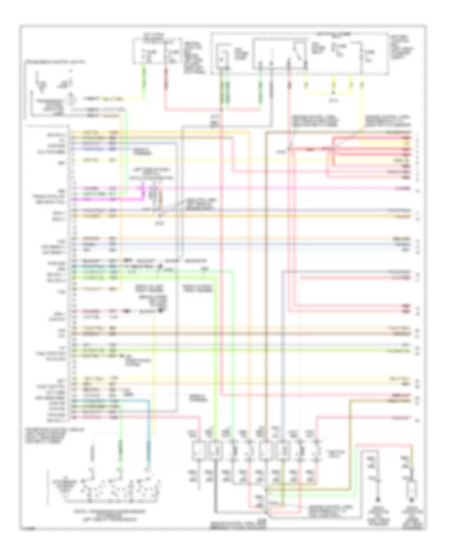 5.4L CNG, Engine Performance Wiring Diagram (1 of 5) for Ford Cutaway E350 Super Duty 1999