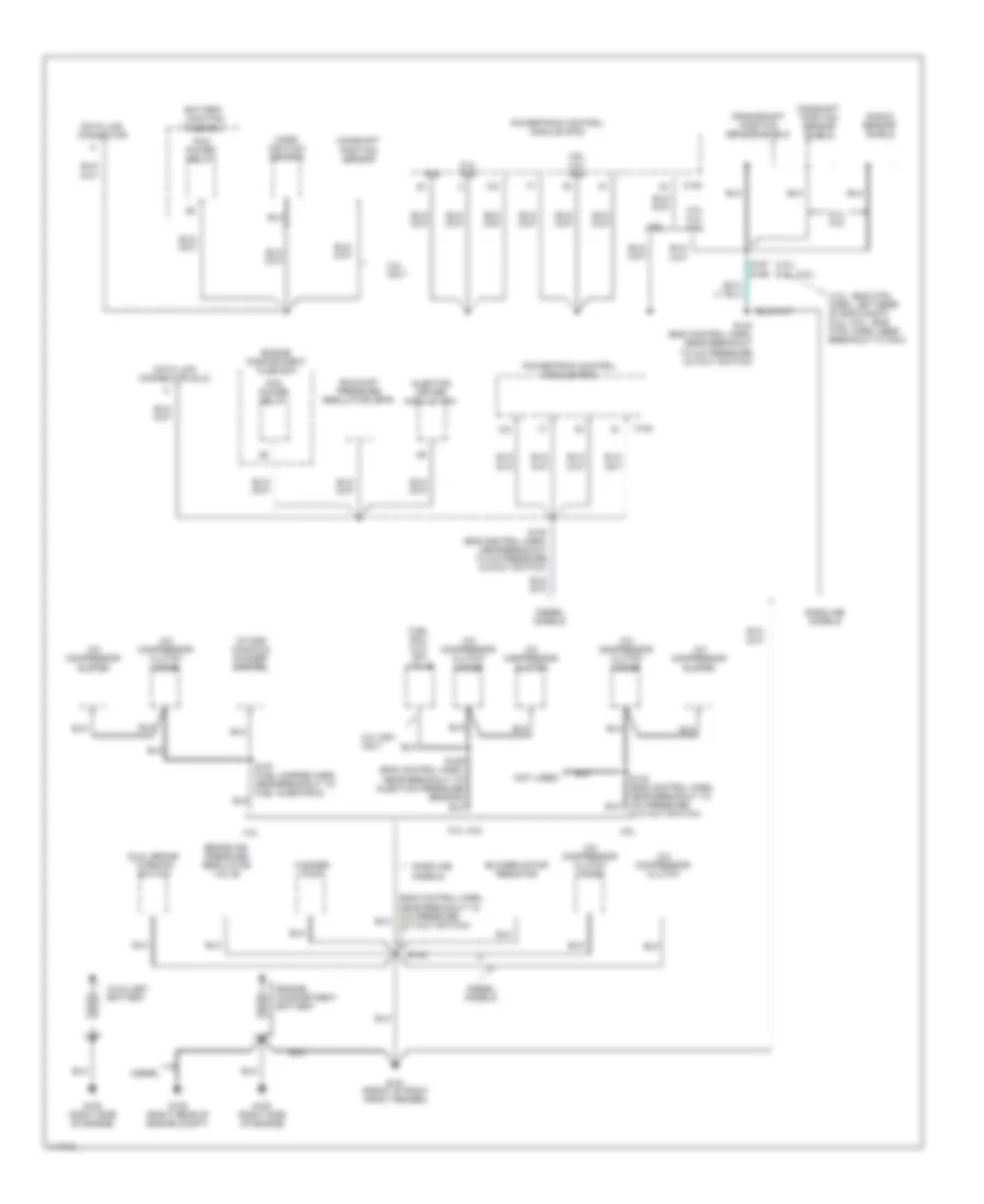 Ground Distribution Wiring Diagram 1 of 4 for Ford Cutaway E350 Super Duty 1999