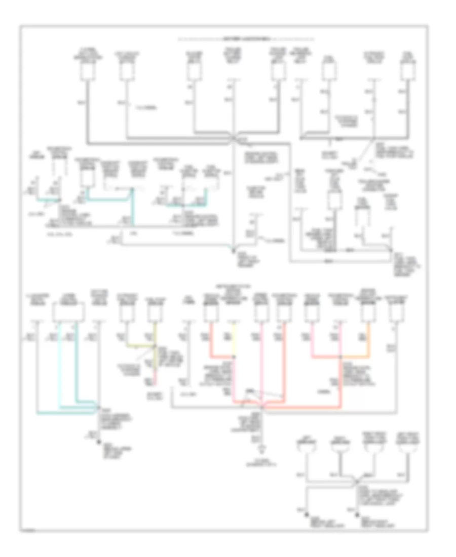 Ground Distribution Wiring Diagram 2 of 4 for Ford Cutaway E350 Super Duty 1999