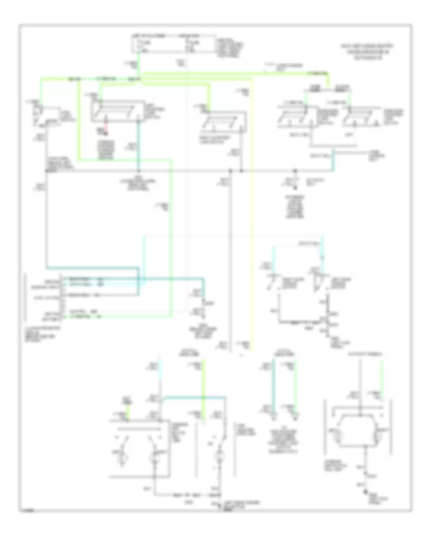 Courtesy Lamps Wiring Diagram 1 of 3 for Ford Cutaway E350 Super Duty 1999