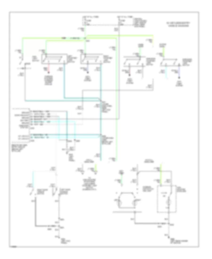 Courtesy Lamps Wiring Diagram 2 of 3 for Ford Cutaway E350 Super Duty 1999