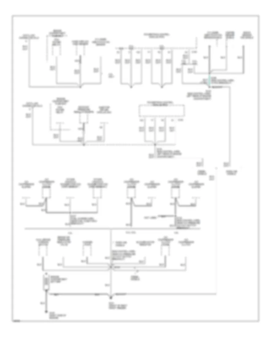 Ground Distribution Wiring Diagram 1 of 4 for Ford Cutaway E350 1997
