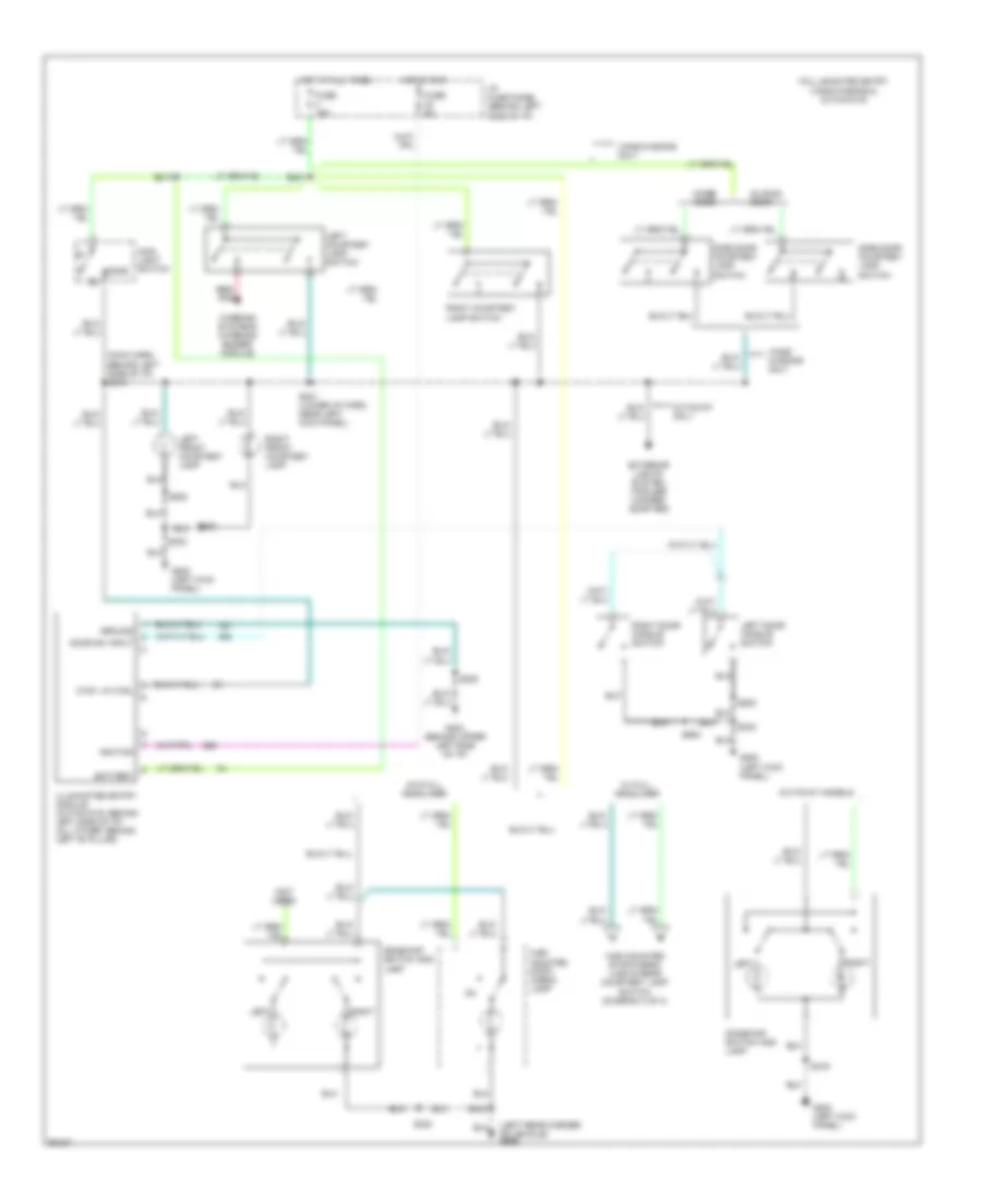 Courtesy Lamps Wiring Diagram 1 of 3 for Ford Cutaway E350 1997