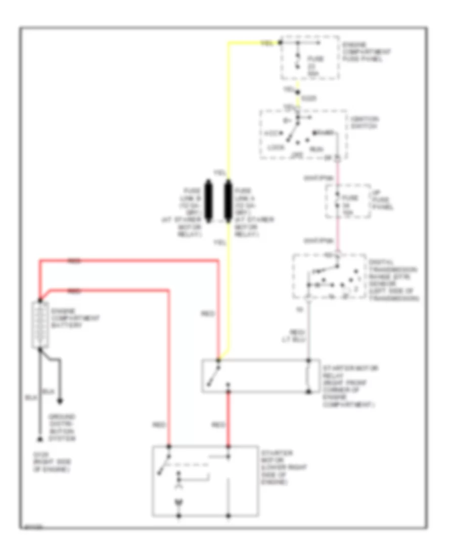 5.4L, Starting Wiring Diagram for Ford Cutaway E350 1997