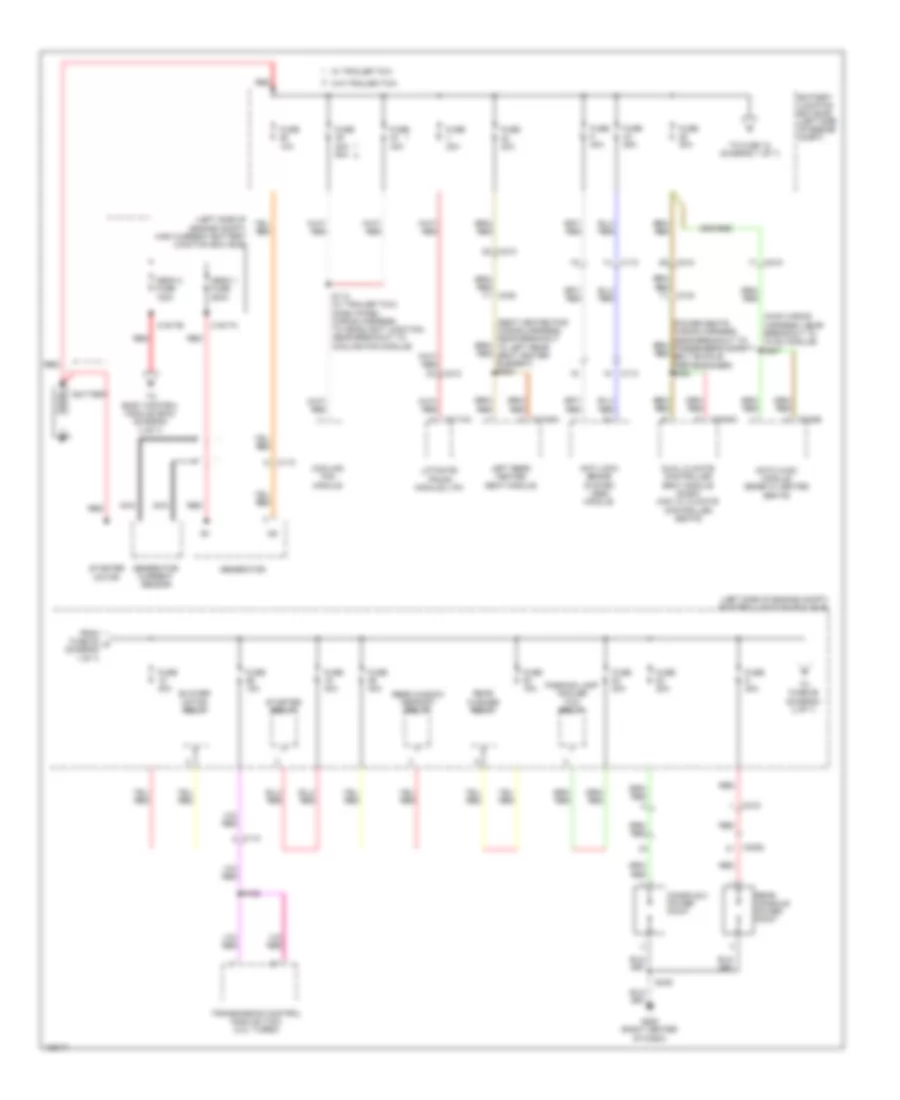Power Distribution Wiring Diagram 1 of 7 for Ford Edge SE 2014