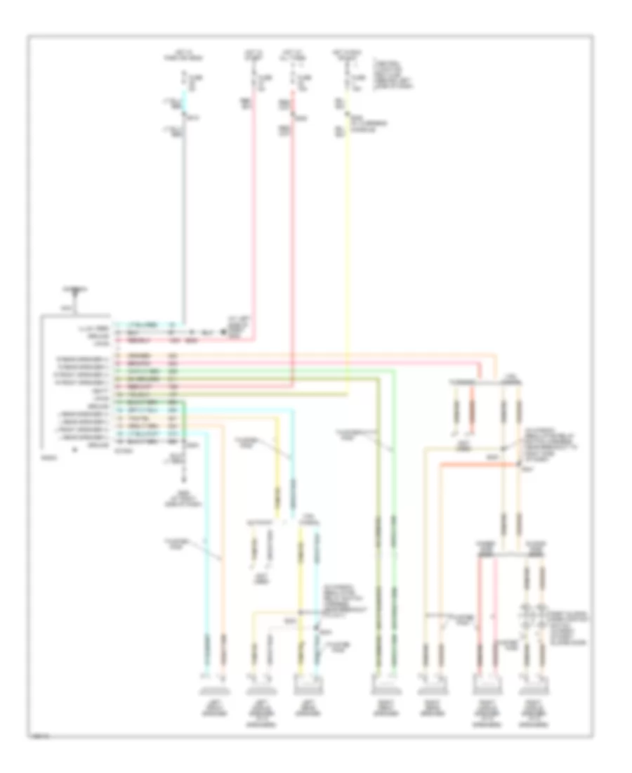 Radio Wiring Diagram, without Rear Entertainment for Ford Econoline E250 2004