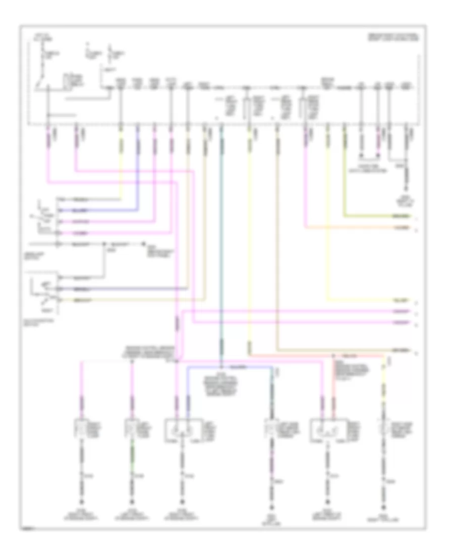 Exterior Lamps Wiring Diagram (1 of 2) for Ford Expedition EL Limited 2013