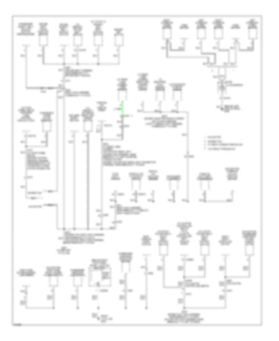 Ground Distribution Wiring Diagram 3 of 5 for Ford Expedition EL Limited 2013