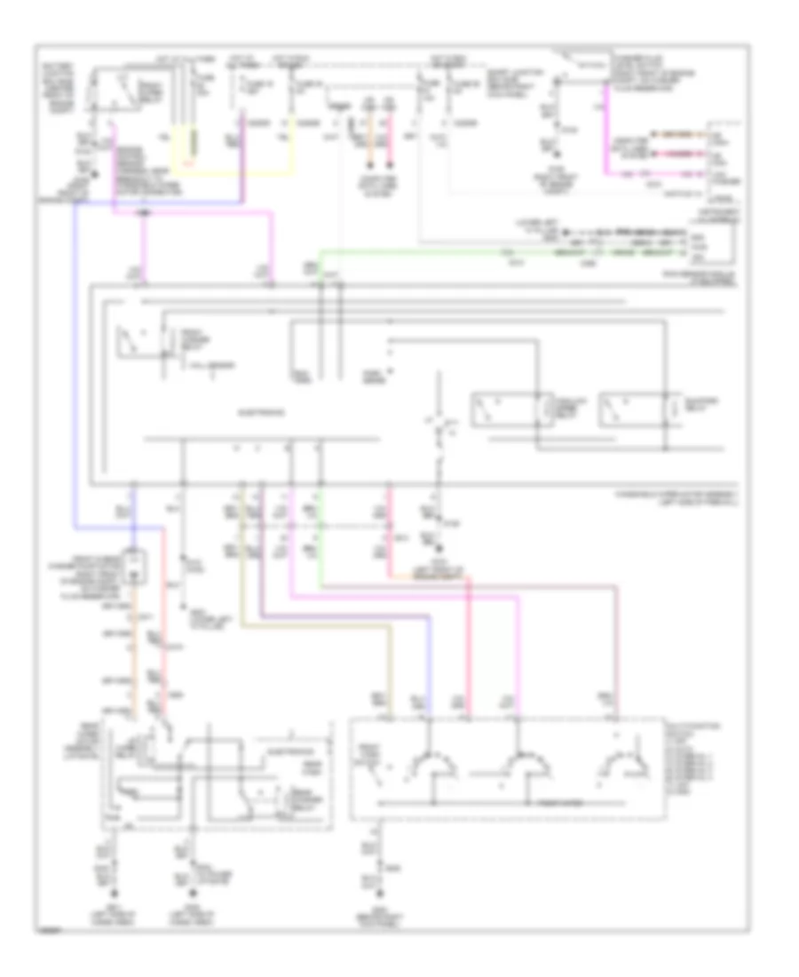 Front Wiper Washer Wiring Diagram for Ford Expedition EL Limited 2013