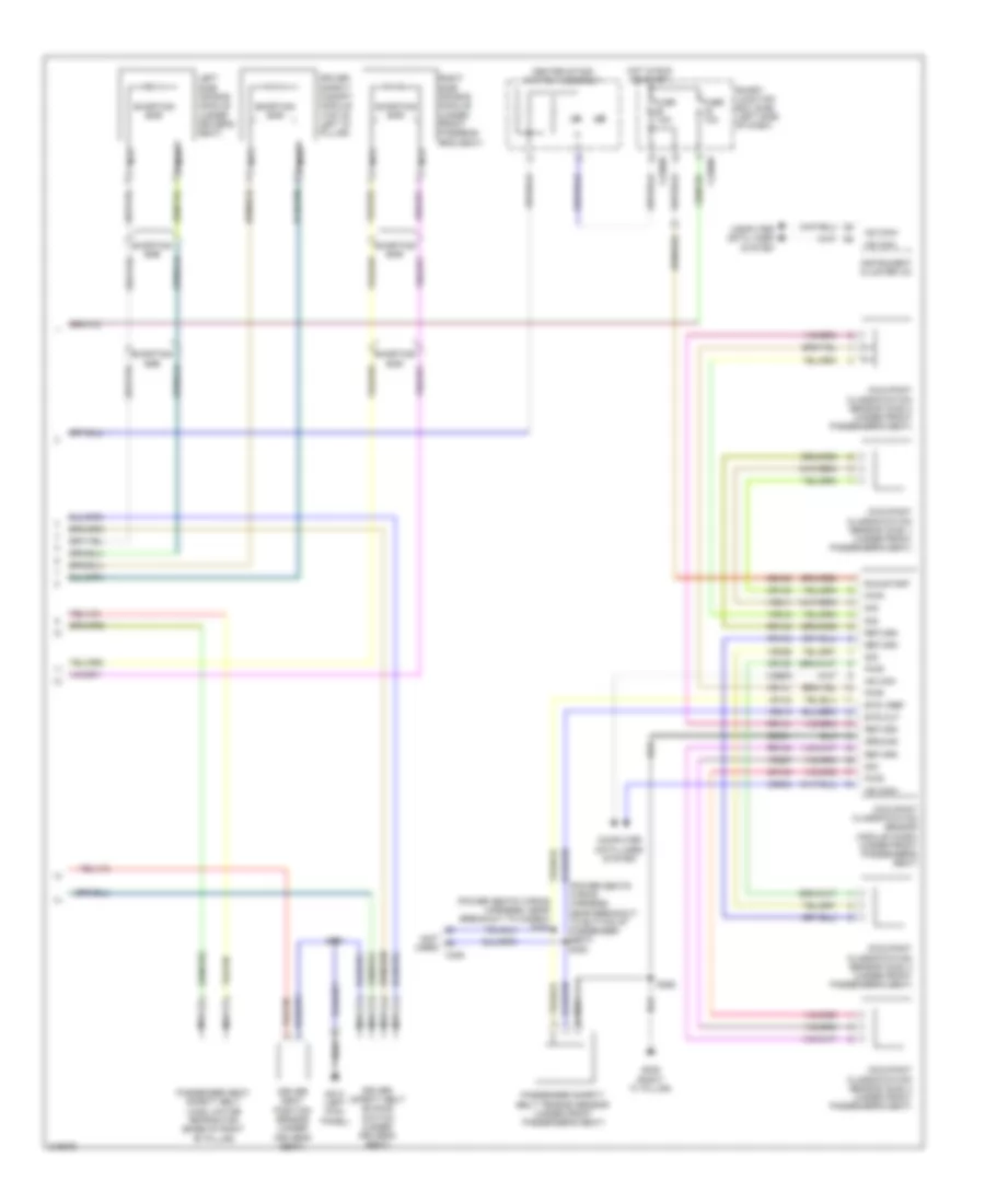 Supplemental Restraints Wiring Diagram (2 of 2) for Ford Flex SE 2010
