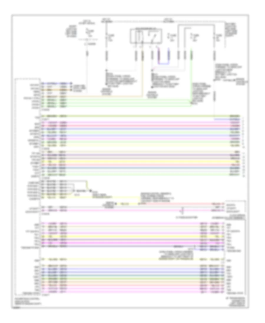 3.5L Twin Turbo, AT Wiring Diagram (1 of 2) for Ford Flex SE 2010
