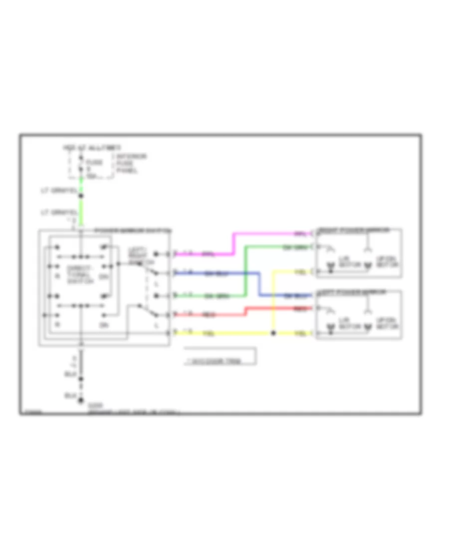 Power Mirror Wiring Diagram for Ford Econoline E350 1995