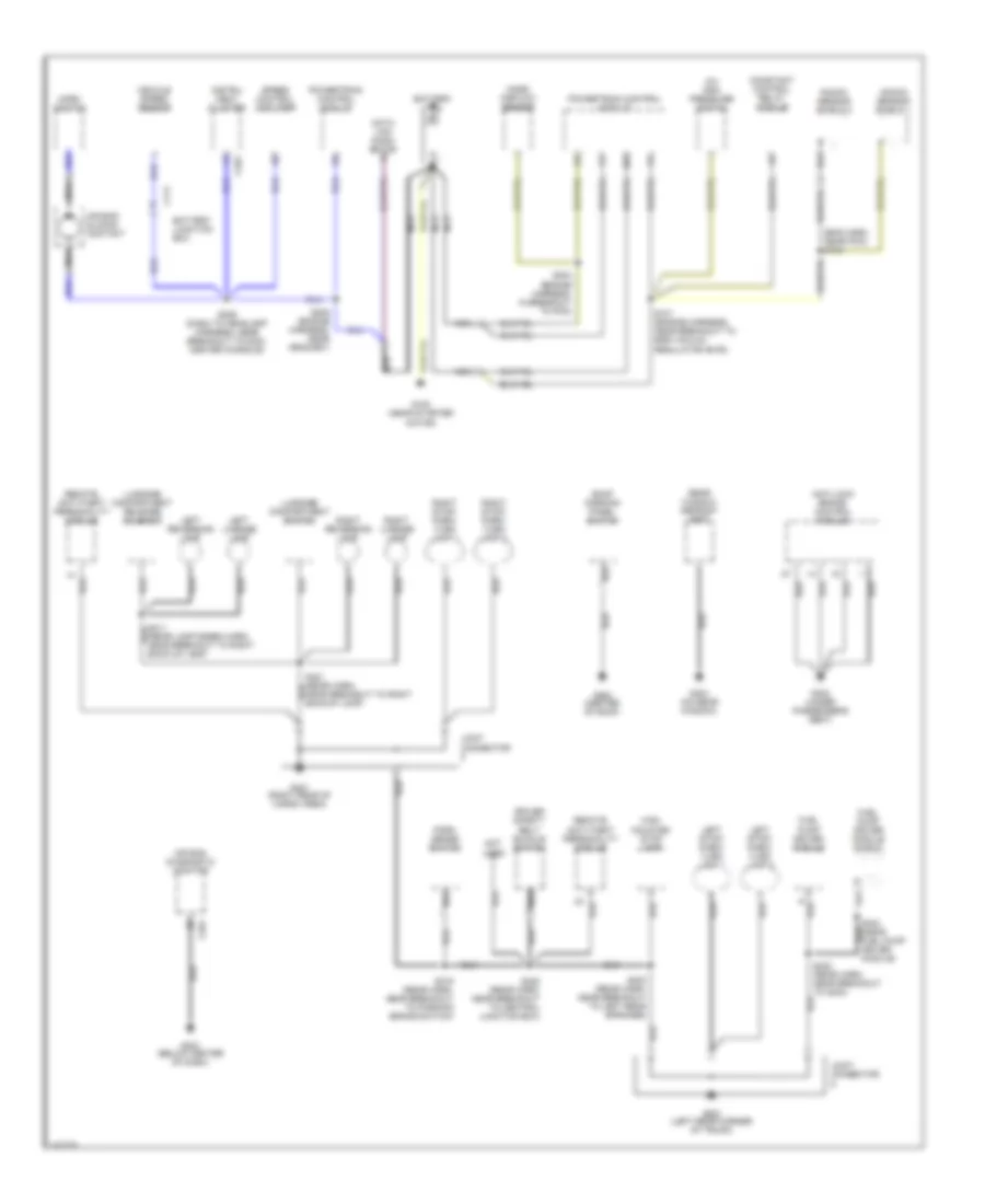 Ground Distribution Wiring Diagram 2 of 2 for Ford ZX2 2002