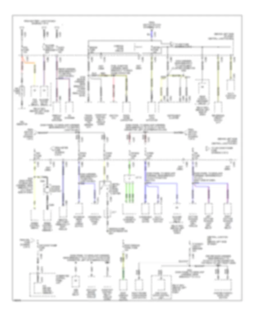 Power Distribution Wiring Diagram (2 of 2) for Ford ZX2 2002