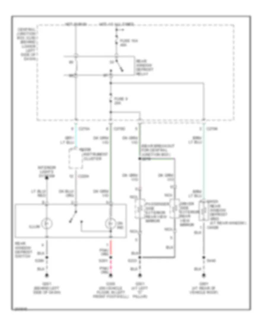 Defoggers Wiring Diagram for Ford Excursion 2005
