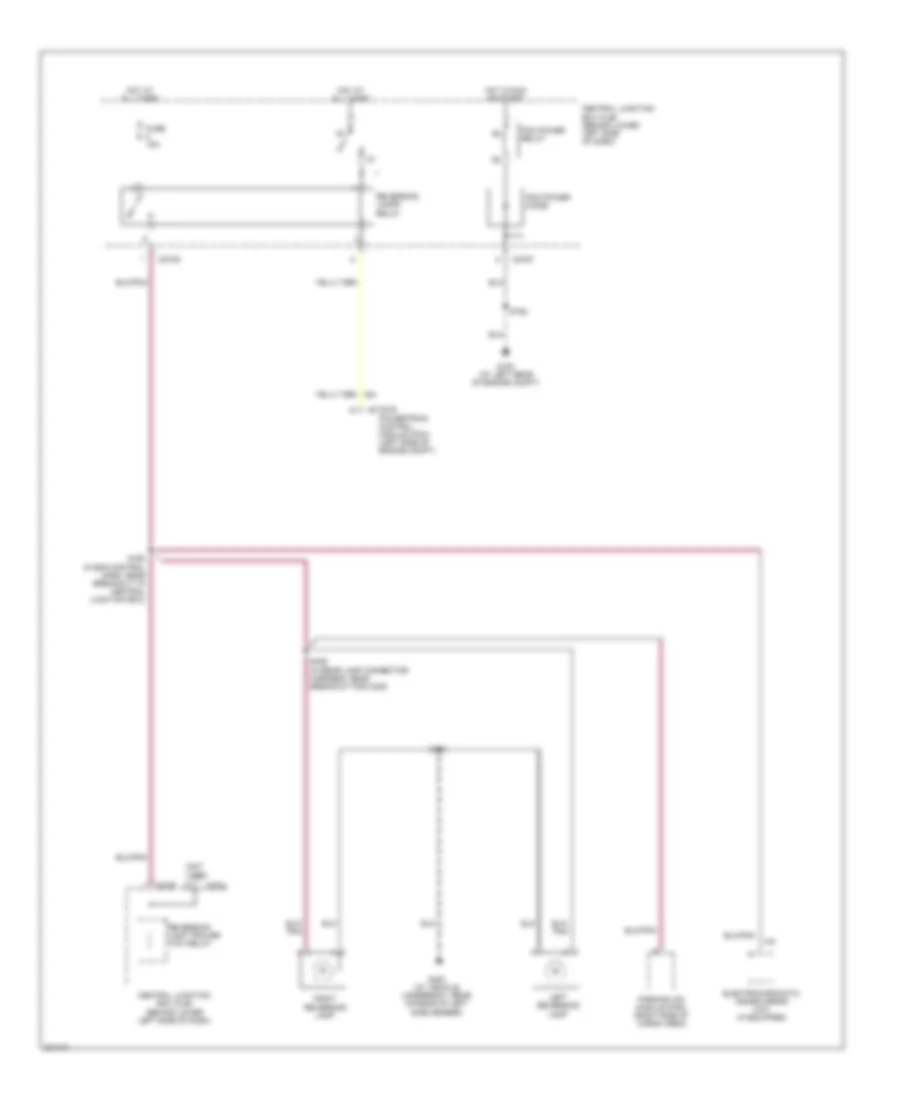 6.0L Diesel, Back-up Lamps Wiring Diagram for Ford Excursion 2005