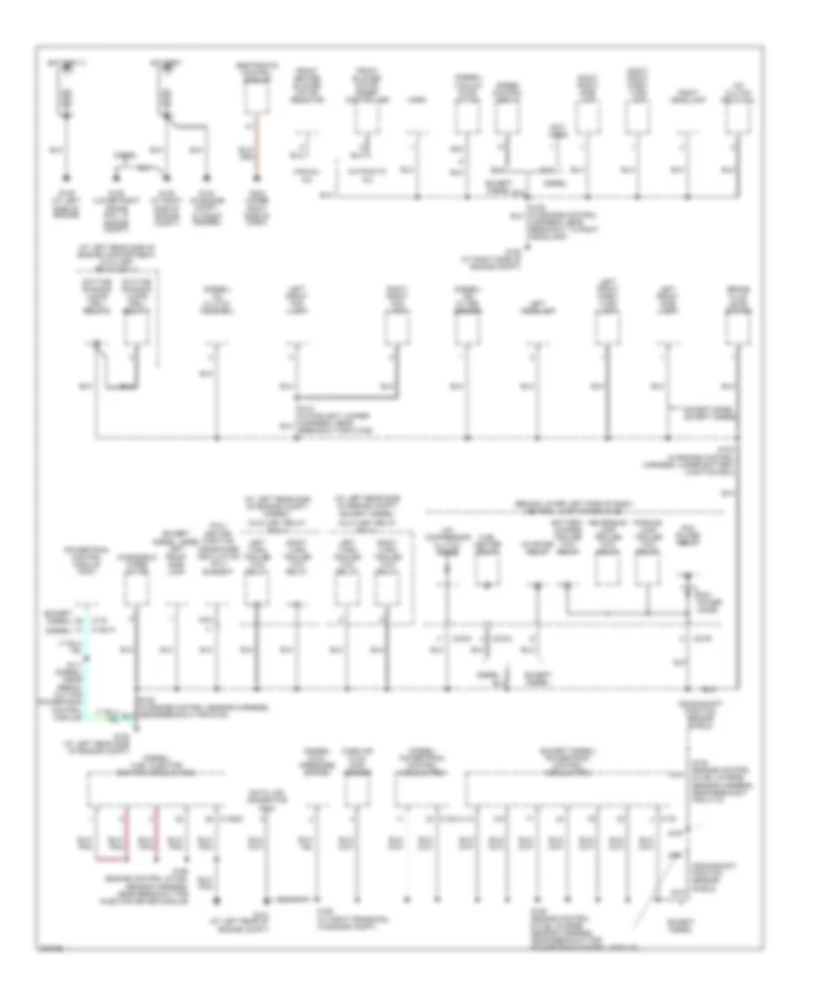 Ground Distribution Wiring Diagram 1 of 4 for Ford Excursion 2005