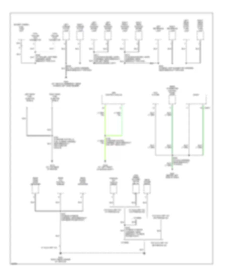Ground Distribution Wiring Diagram (3 of 4) for Ford Excursion 2005