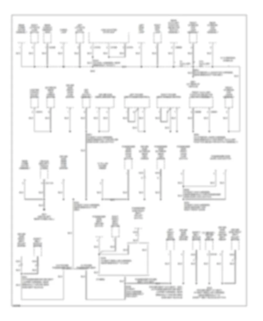 Ground Distribution Wiring Diagram 4 of 4 for Ford Excursion 2005