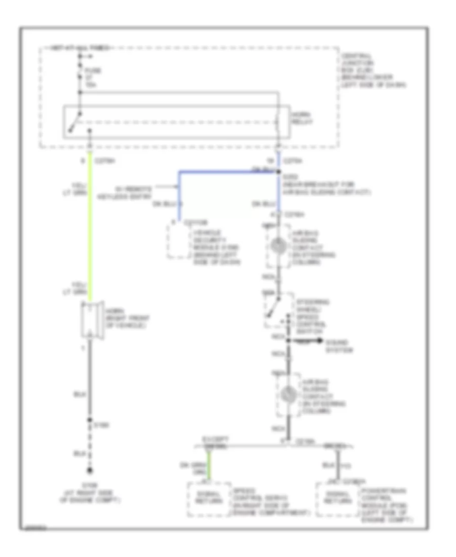 Horn Wiring Diagram for Ford Excursion 2005