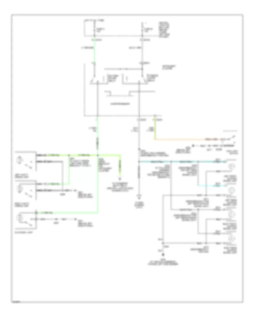 Courtesy Lamps Wiring Diagram 1 of 2 for Ford Excursion 2005