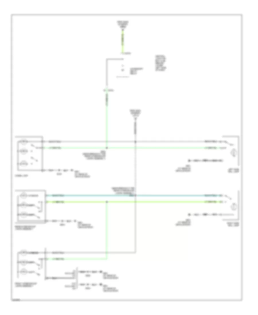 Courtesy Lamps Wiring Diagram 2 of 2 for Ford Excursion 2005
