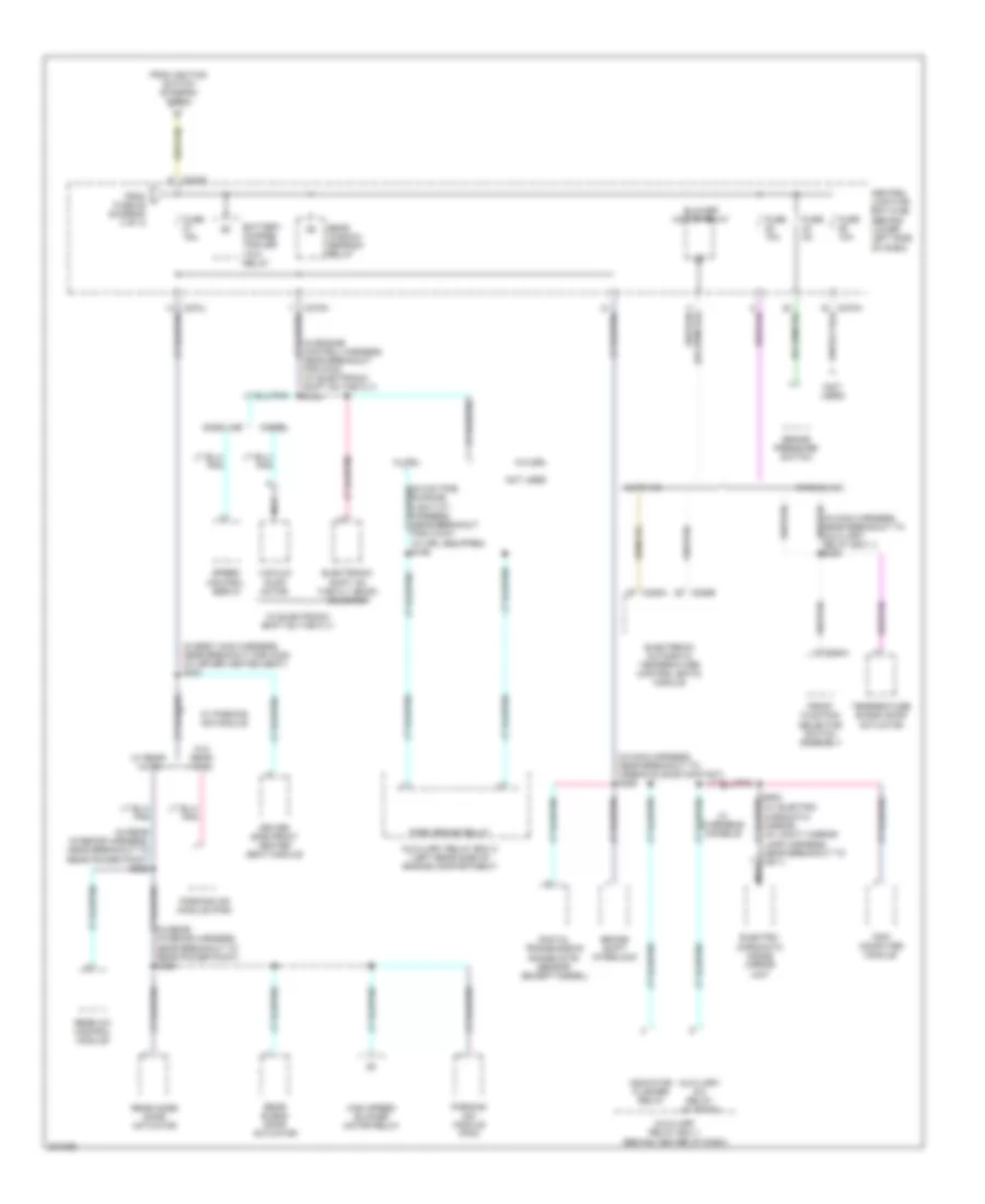 Power Distribution Wiring Diagram (4 of 4) for Ford Excursion 2005