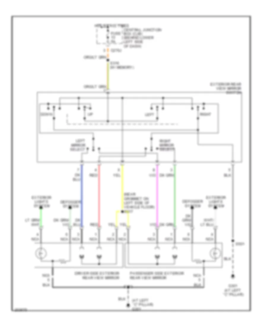 Power Mirrors Wiring Diagram for Ford Excursion 2005