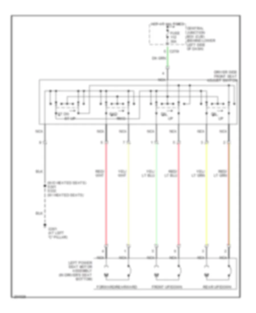 Driver Power Seat Wiring Diagram for Ford Excursion 2005