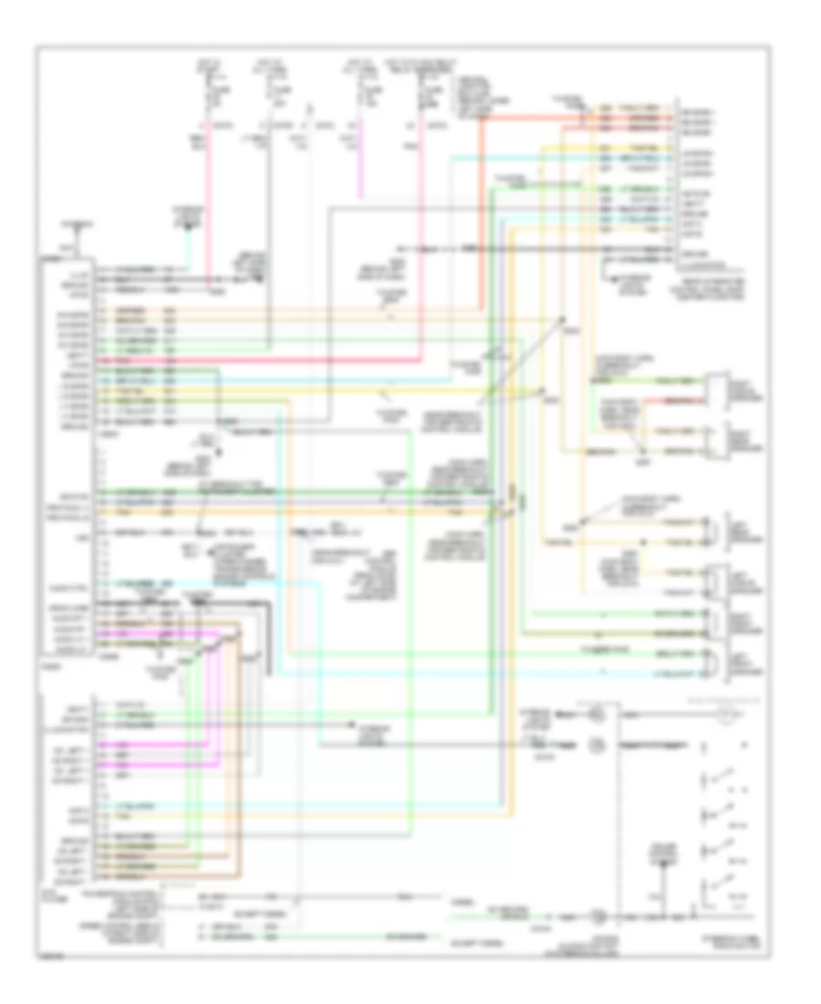 Premium Sound Radio Wiring Diagram without DVD for Ford Excursion 2005