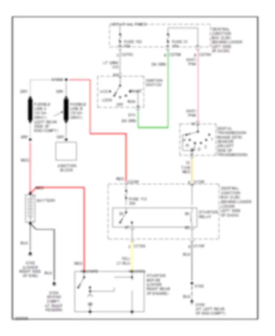 5 4L Starting Wiring Diagram for Ford Excursion 2005