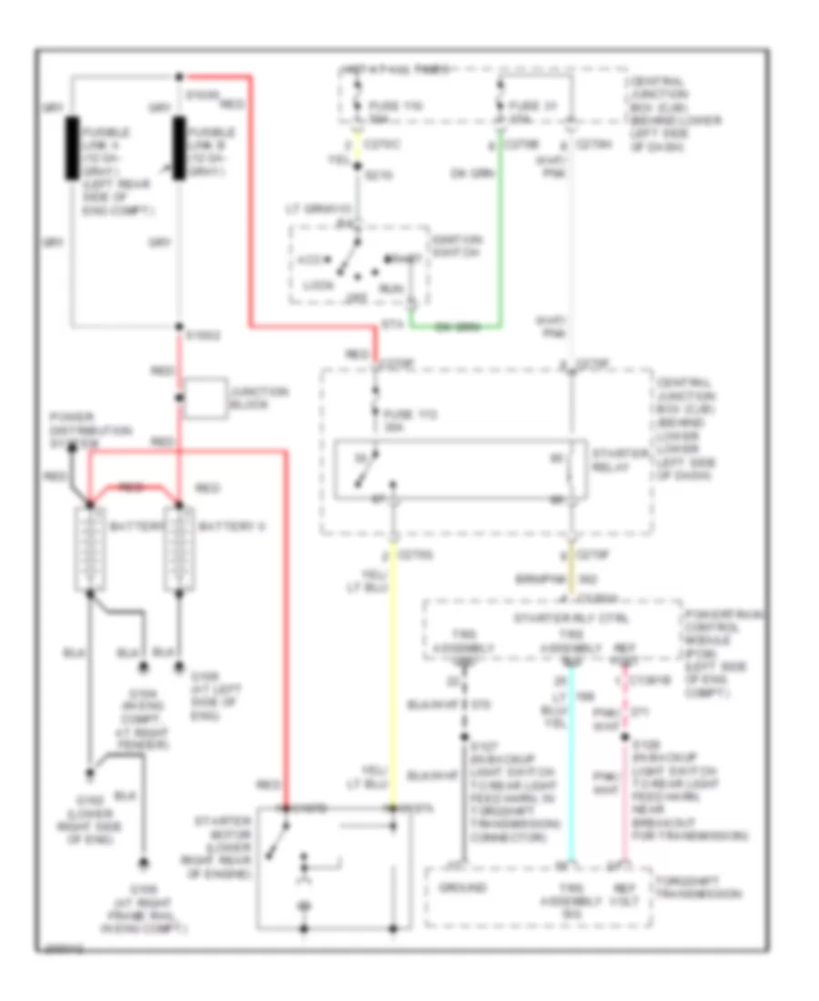 6.0L Diesel, Starting Wiring Diagram for Ford Excursion 2005