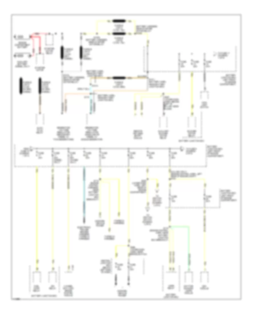 Power Distribution Wiring Diagram 1 of 5 for Ford E450 Super Duty 1999