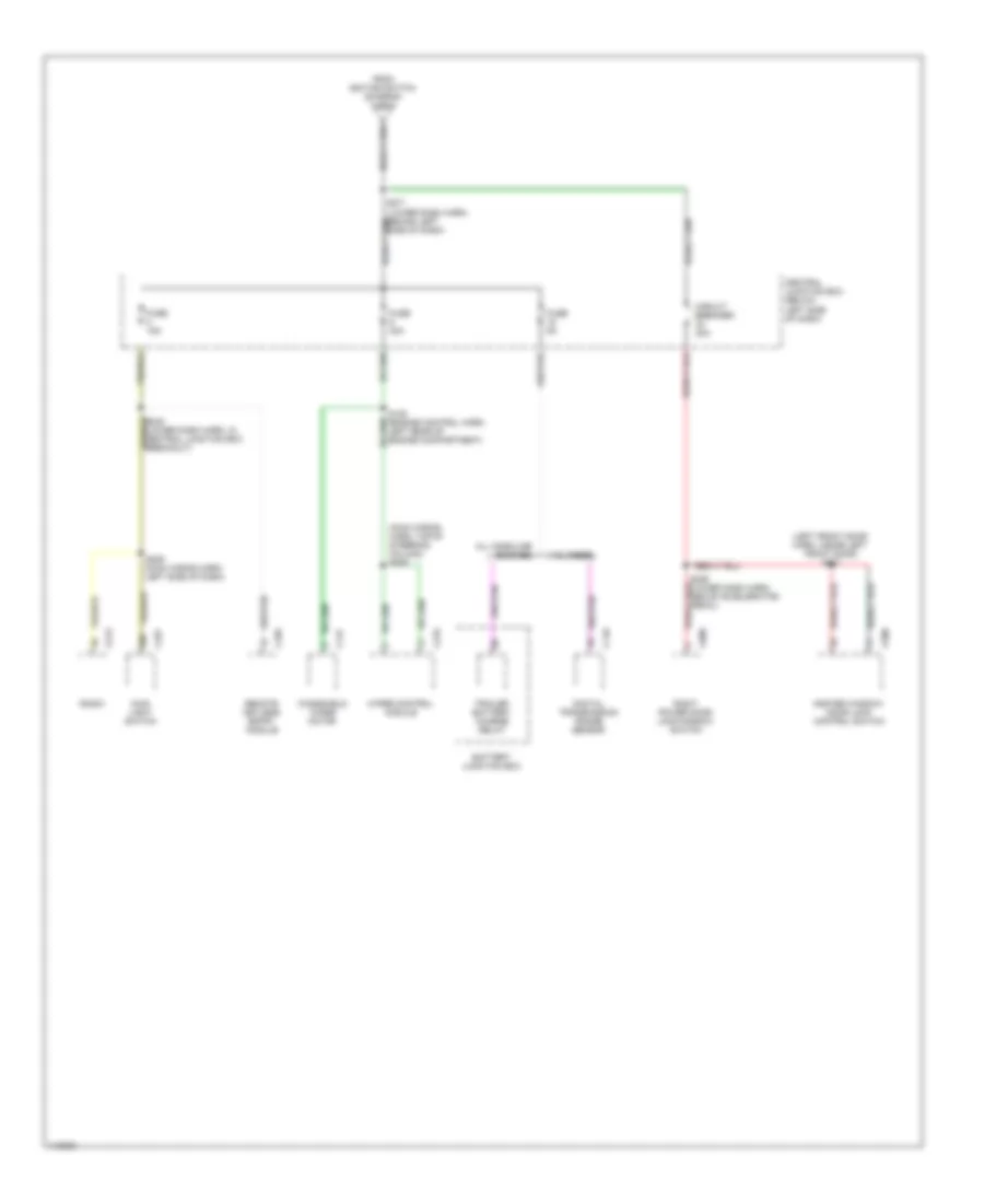 Power Distribution Wiring Diagram 5 of 5 for Ford E450 Super Duty 1999
