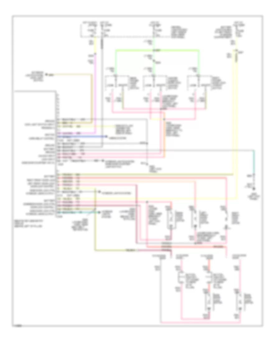 Keyless Entry Wiring Diagram for Ford E450 Super Duty 1999